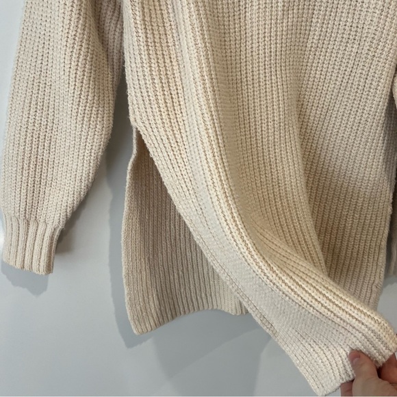 Free People Eleven Oversized Chunky Knit Turtleneck Sweater - Picture 6 of 10